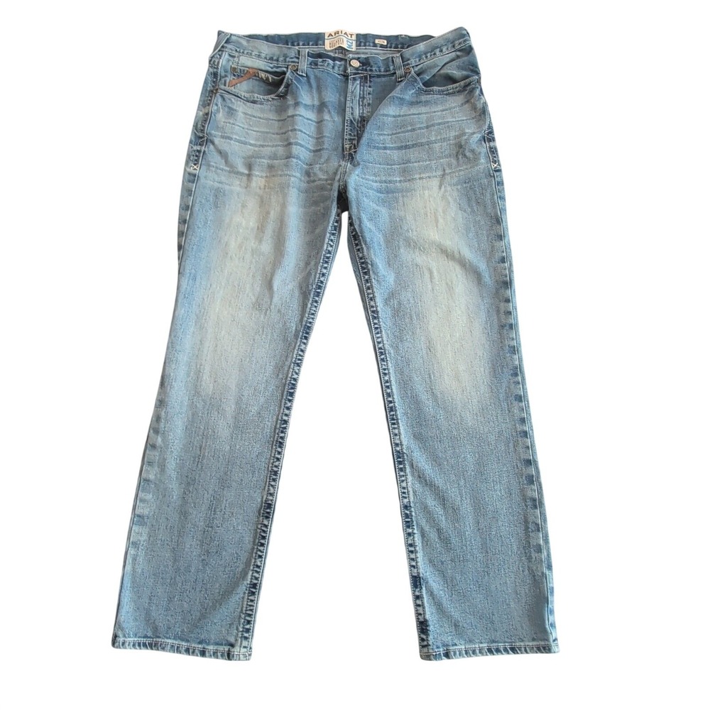 Ariat M2 Relaxed Boot Cut Jeans Mens 42x34 Blue Denim